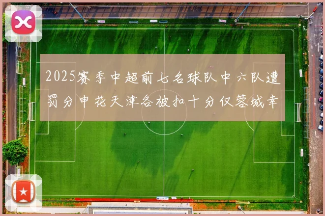 2025赛季中超前七名球队中六队遭罚分申花天津各被扣十分仅蓉城幸免